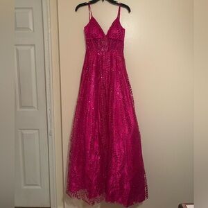 Blondie Nites Women's Pink Prom Dress